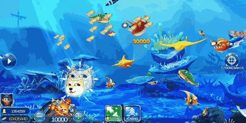 Bắn cá biển sâu là một trò chơi bắn cá 3D trực tuyến